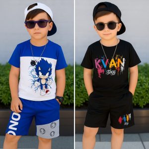 premium quality boys t-shirt 2pice combo set